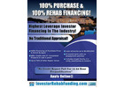 INVESTOR 100% FIX & FLIP FINANCING - Up To $2,000,000.00 with 680+ Credit